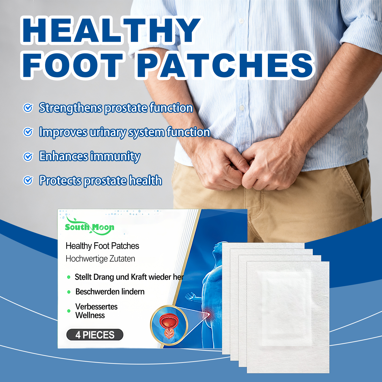 4/8/12pcs Prostate Detox Foof  - огляд і ціна Detox Foot Patch