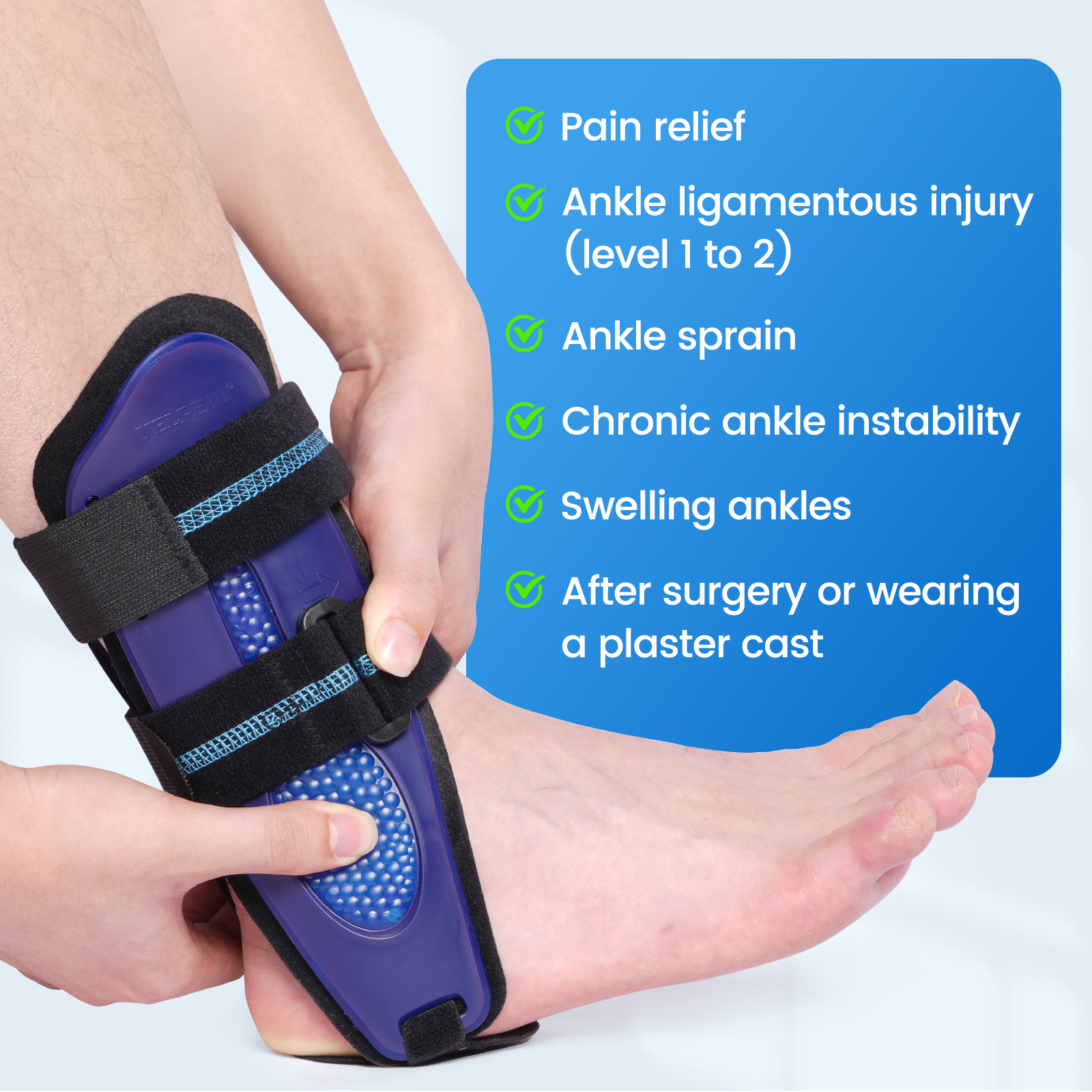 VELPEAU Ankle Brace Support fo - огляд і ціна Ankle Brace Support