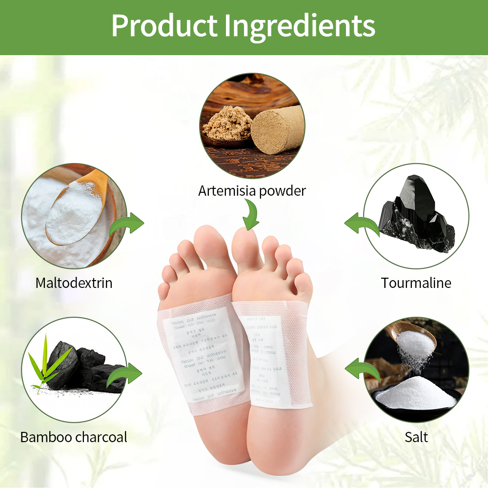 100PCS Natural Detox Foot Bamb - огляд і ціна Detox Foot Patch